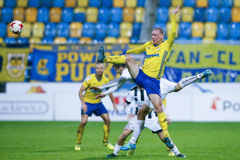 Pilka nozna. Ekstraklasa. Arka Gdynia - Sandecja Nowy Sacz. 25.11.2017