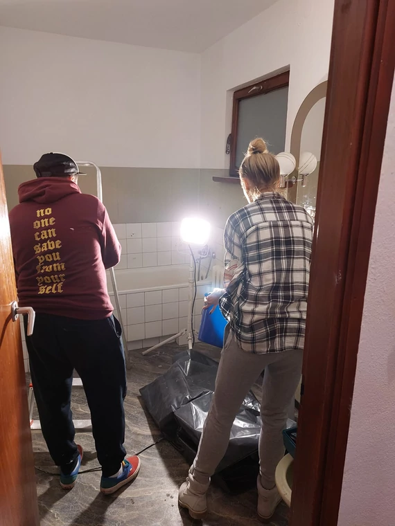 W dwa dni wyremontowali 300-metrowy dom dla Ukraińców
