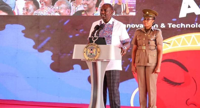 President William Ruto speaking during the launch of the second phase of the Hustler Fund on Thursday, March 2, 2023