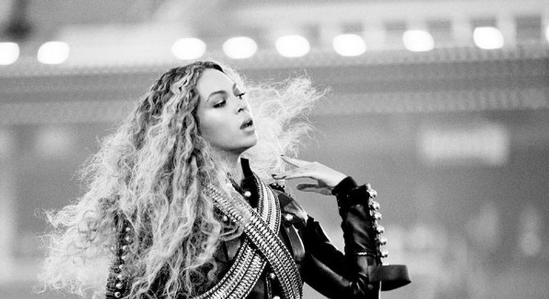 Beyonce rehearsing ahead of Super Bowl performance