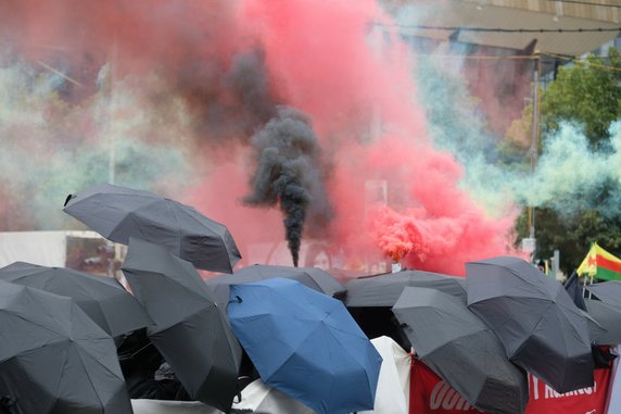 Demonstracja w obronie studentki Liny