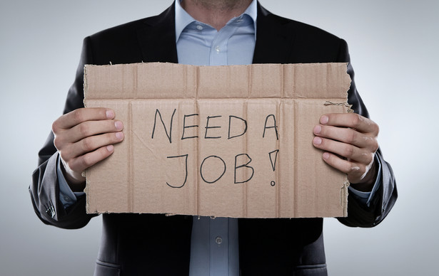 Bezrobotny szuka pracy