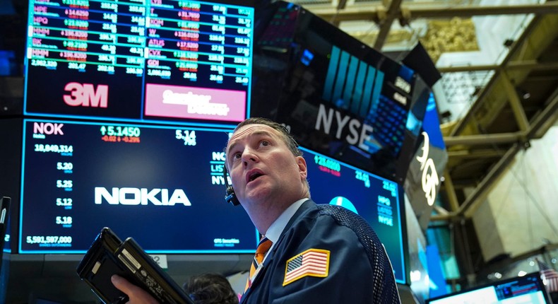 New York Stock Exchange TraderDrew Angerer/Getty Images