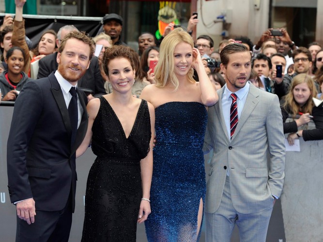 Michael Fassbender, Noomi Rapace, Charlize Theron i Logan Marshall-Green na premierze 'Prometeusza'