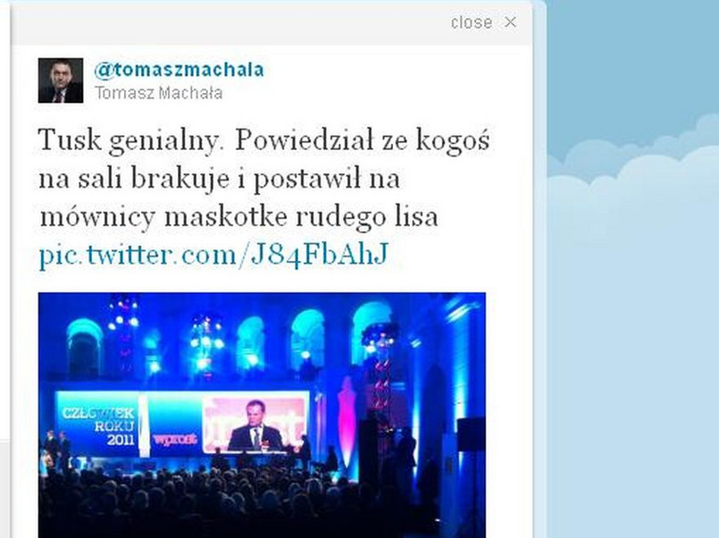 Tomasz Machała na Twitterze