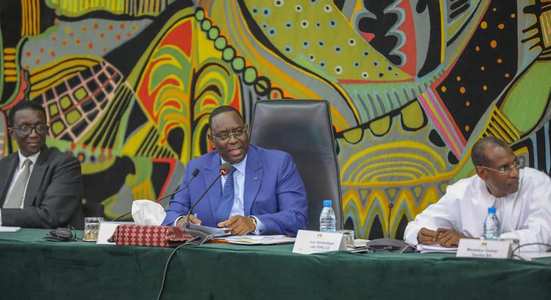 Macky Sall (Centre) Amadou Bâ ( Gauche) et Abdoulaye Daouda Diallo ( Droite)