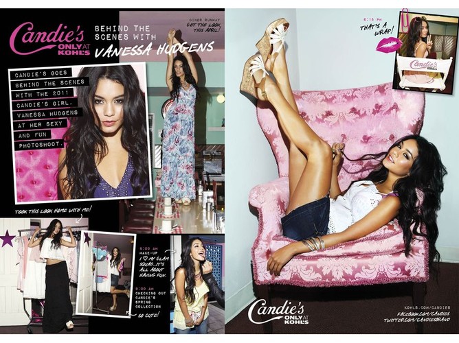 Vanessa Hudgens Vanessa Hudgens zdobywała sławę jako gwiazdka młodzieżowych produkcji Disneya. Dziewczynką przestała być dawno. Jeszcze w kampanii z 2011 roku prezentowała się jak seksowna lolitka