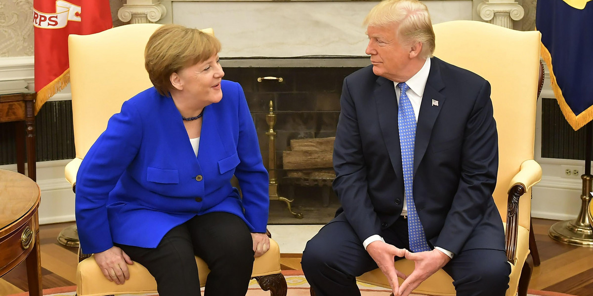 Donald Trump, Angela Merkel