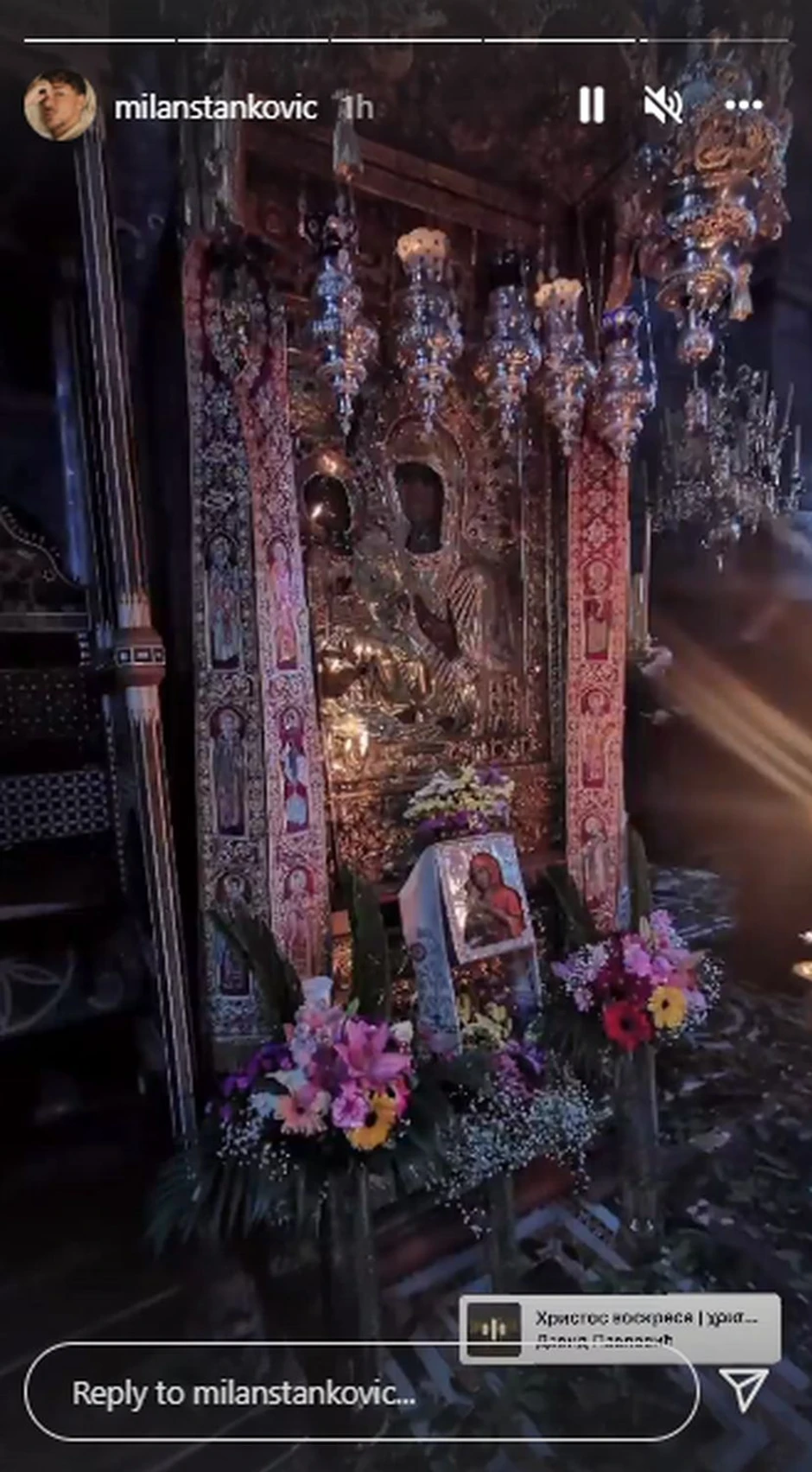 Milan Stanković na Hilandaru