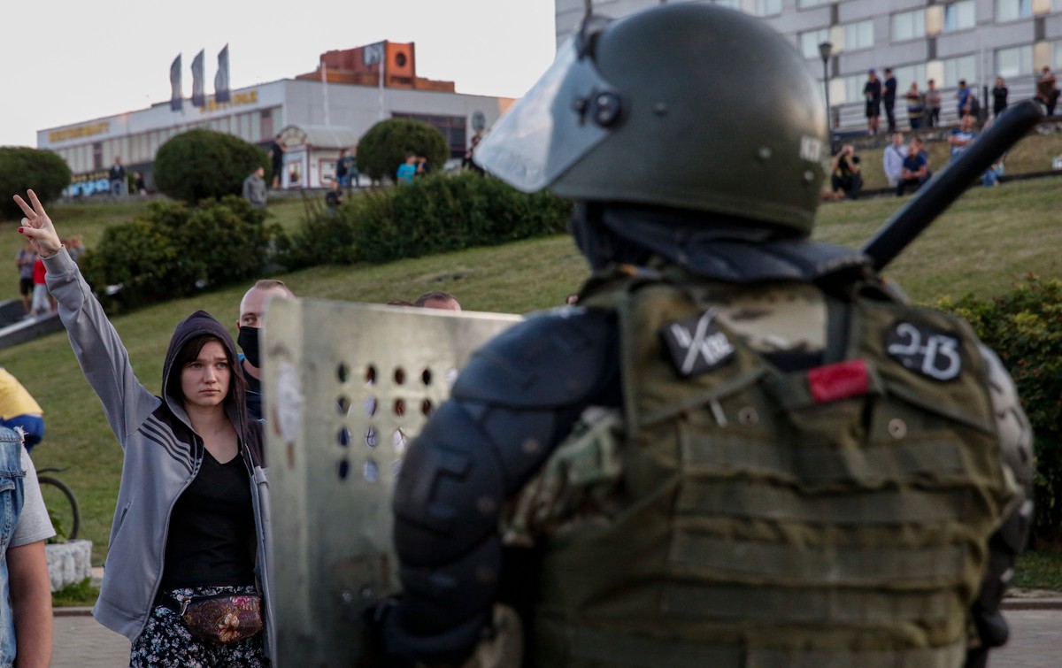 Białoruś protesty w Mińsku
