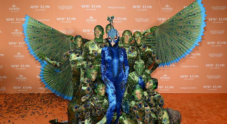 Heidi Klum and her entourage attend her annual Halloween party.Noam Galai/Getty Images for Heidi Klum