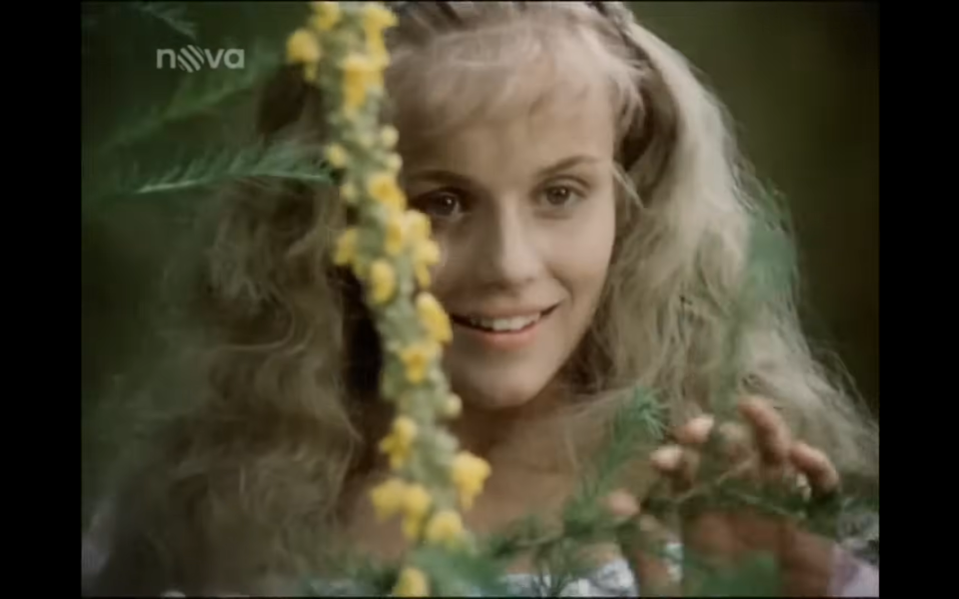 Herečka Marie Míková v rozprávke Ako sa budia princezné. 