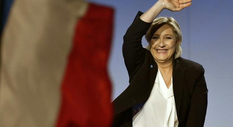 Polls show far-right candidate Marine Le Pen leading a tight four-way race for the French presidency just days before the first round of voting