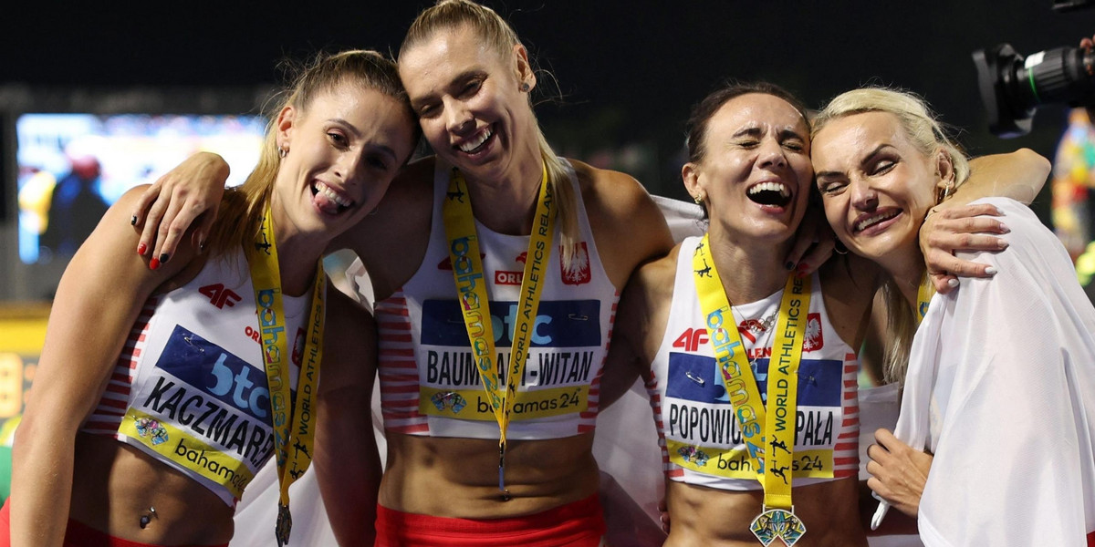 Niesamowite Polki zdobyły srebro w biegu 4x400 m.