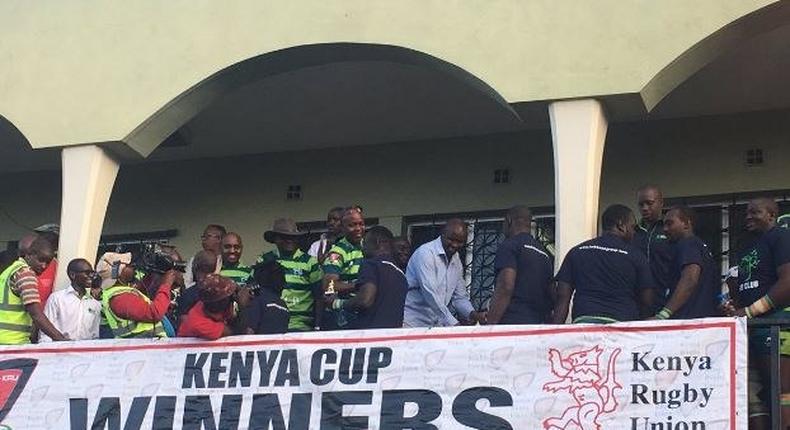 Kenya Cup winners banner