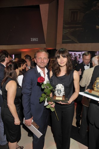 Andrzej Chyra i Małgorzata Szumowska na gali kończącej 38. Gdynia - Festiwal Filmowy