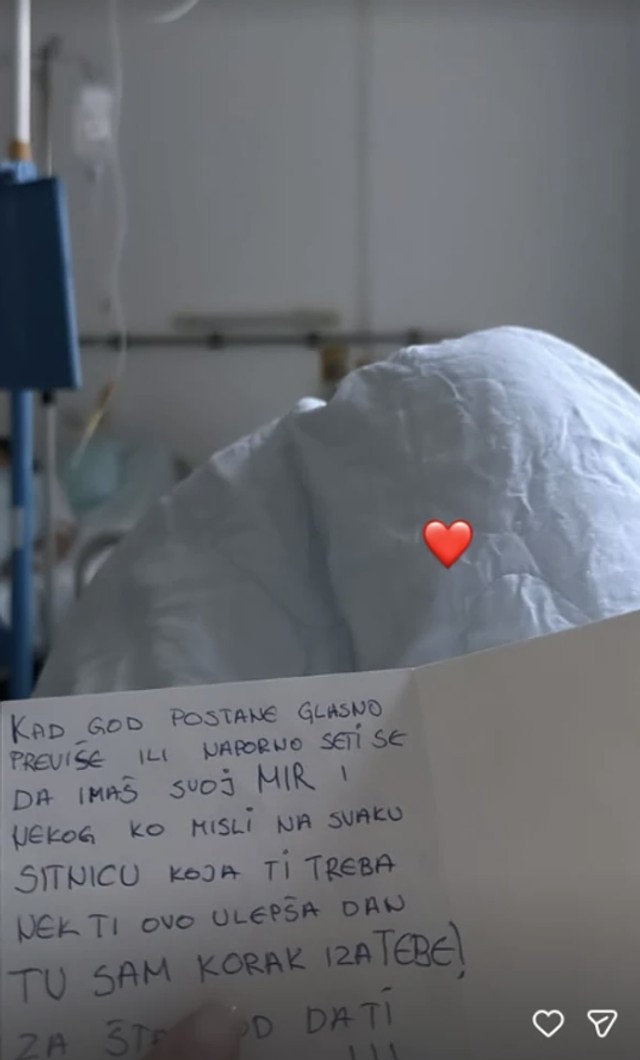 Mahrina se oglasila iz bolnice