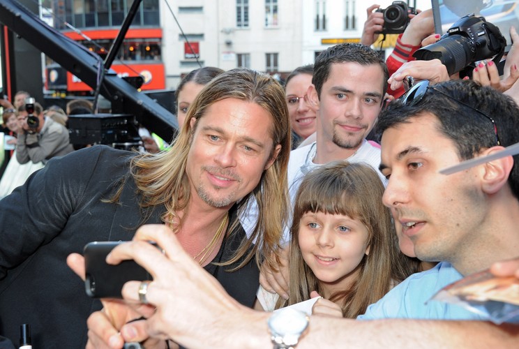 Brad Pitt na premierze w Londynie