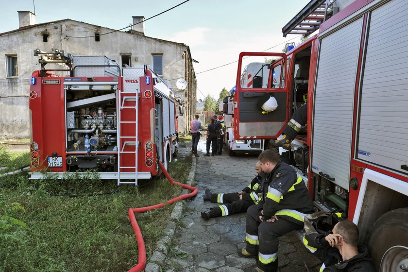 Katowice. Pożar domu przy ul. Gliwickiej 105