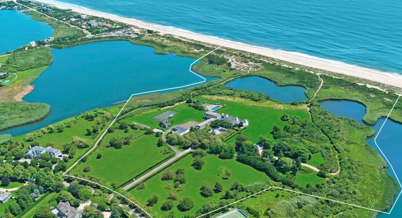 The Jule Pond estate is set on 42 acres in Southampton.