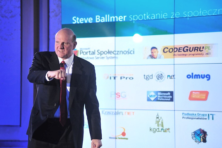 STEVE BALLMER W POLSCE