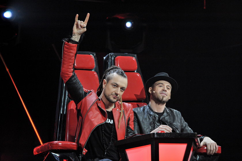 Baron i Tomson na planie programu „The Voice of Poland”