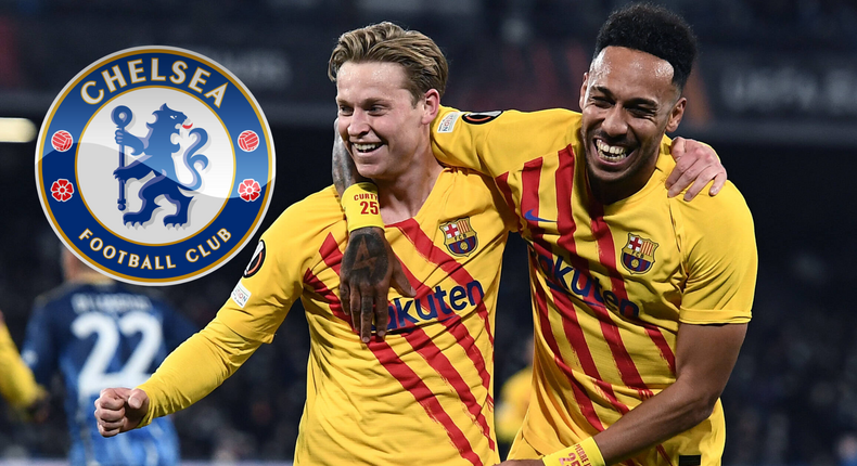 Chelsea have been reportedly offered a chance to sign Aubameyang, De Jong and Depay from Barcelona this summer