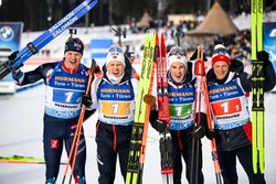 PŚ w biathlonie. triumf Norwegów w sztafecie, Polacy zdublowani