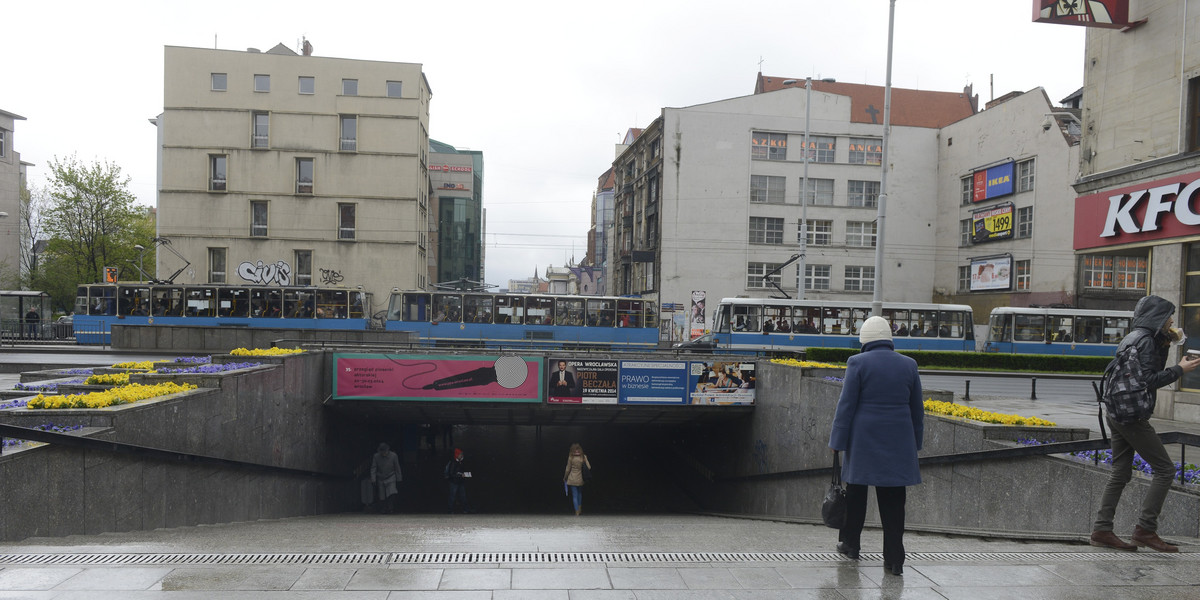 Przejście Świdnickie i ul. Kazimierza Wielkiego we Wrocławiu