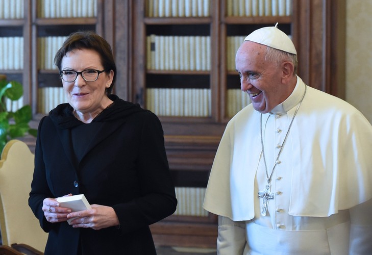 Papież Franciszek przyjął premier Ewę Kopacz w Watykanie