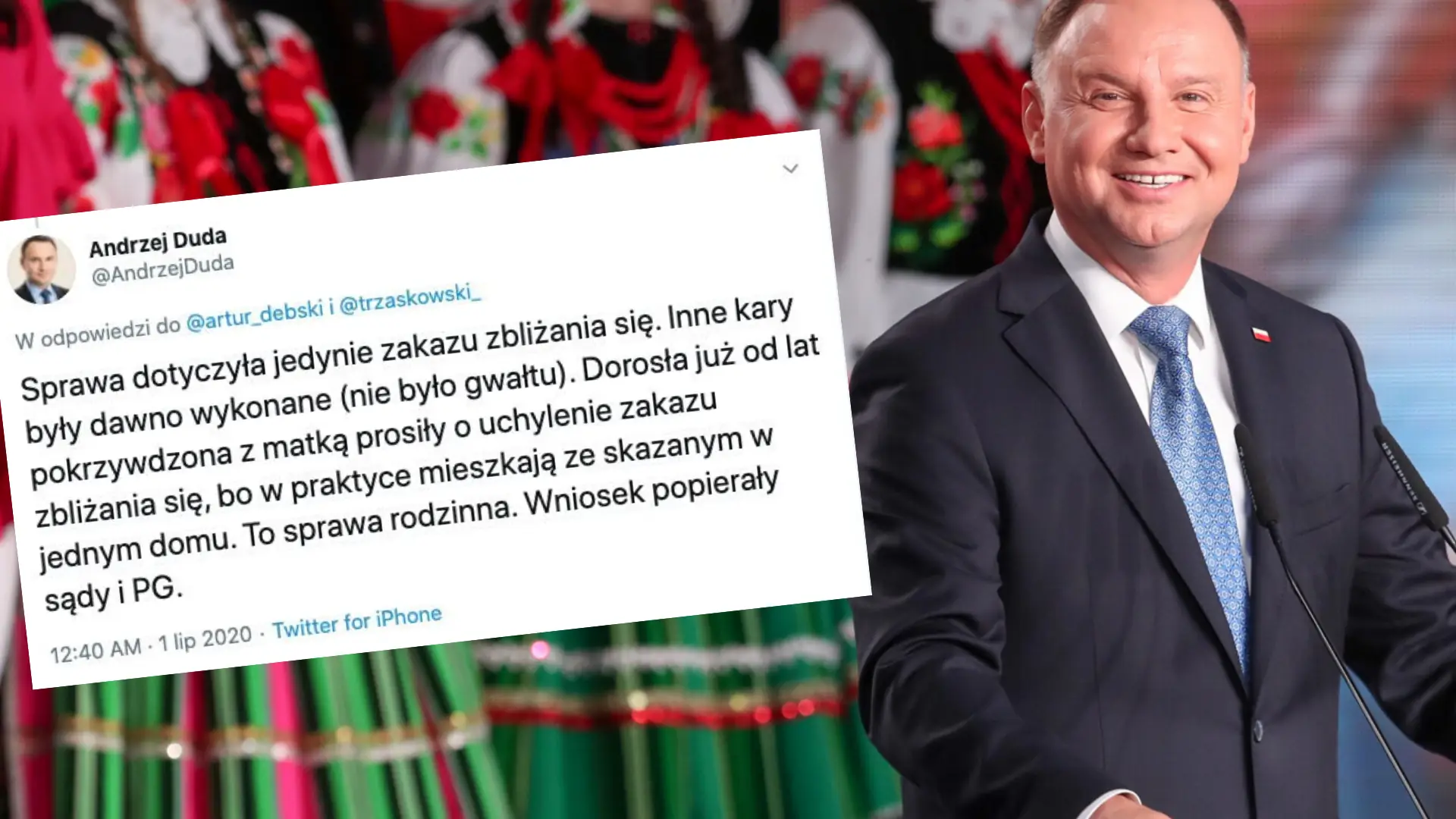 Andrzej Duda ułaskawił pedofila. Maja Staśko:"Wyżej ceni "rodzinę" niż potępienie przemocy"