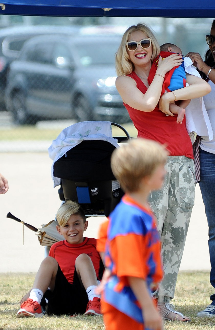 Gwen Stefani ze swoim małym synkiem