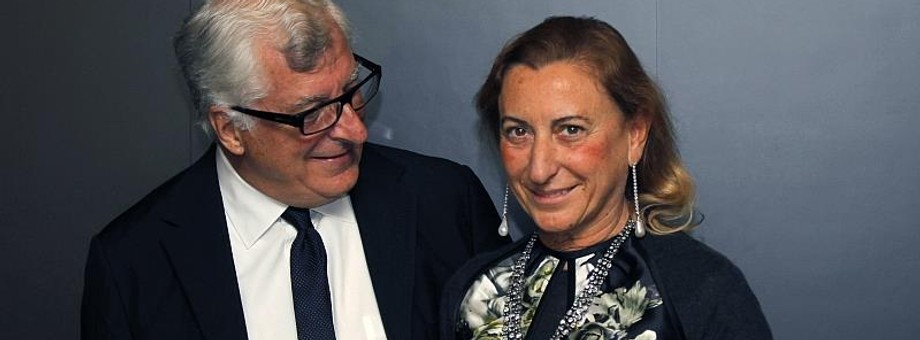 Miuccia Prada z mężuniem