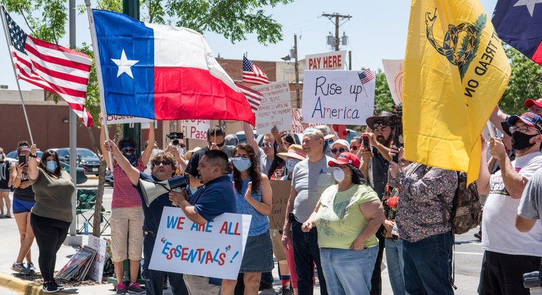 Texas reopen rally