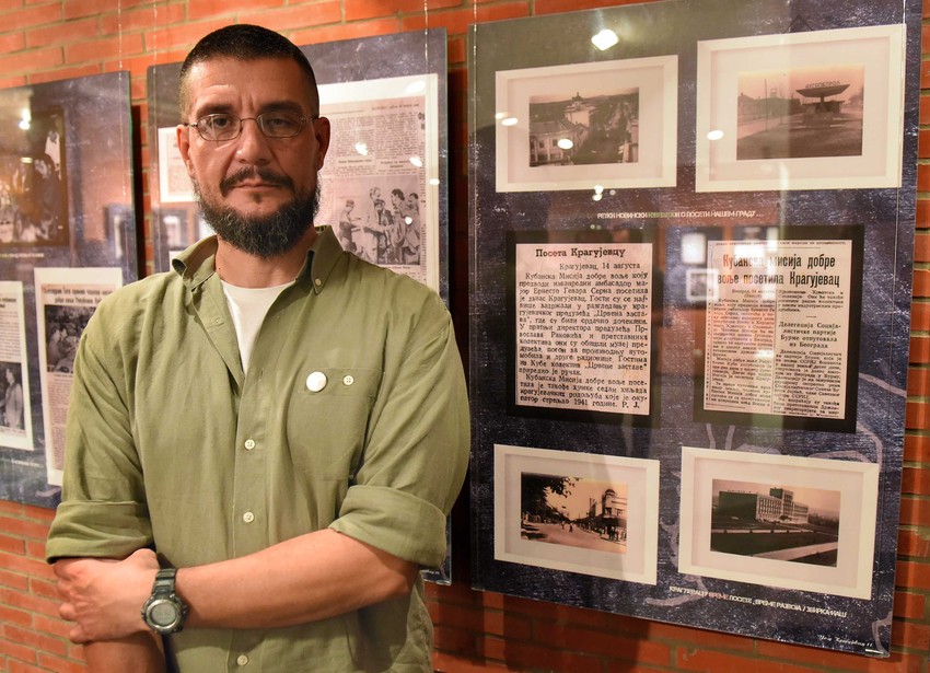 Marko Terzić je autor izložbe i kustos u muzeja "21. oktobar"