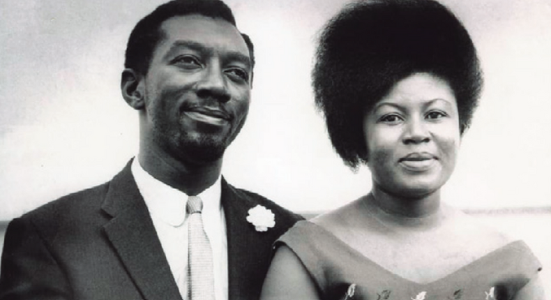 John Kufuor and late wife Theresa Kufuor