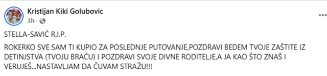 TUGA U DOMU KRISTIJANA GOLUBOVIĆA! Slomljen od bola se oprostio od tragično preminule Stele: "Sve sam ti kupio za poslednje putovanje" (FOTO)