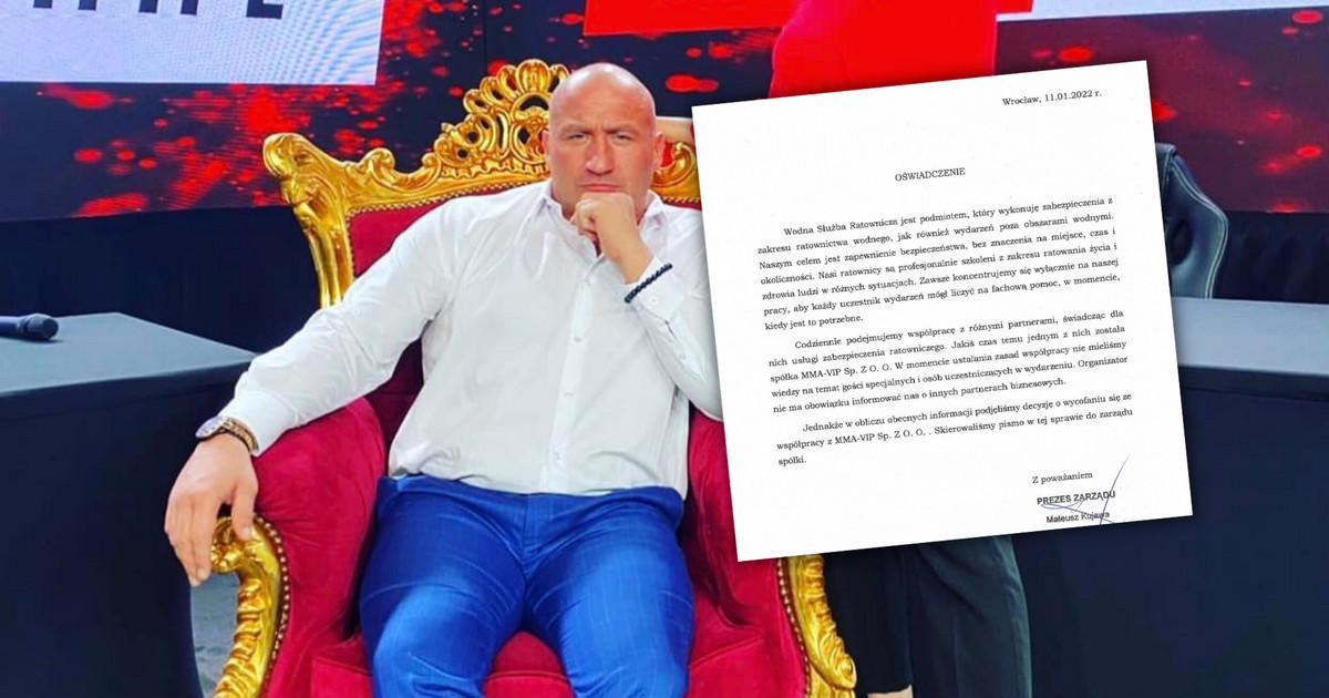 Marcin Najman problemas!  MMA-VIP pierde a su pareja