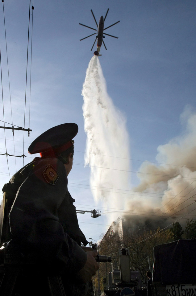 Pożar w Moskwie - 02.10.2007