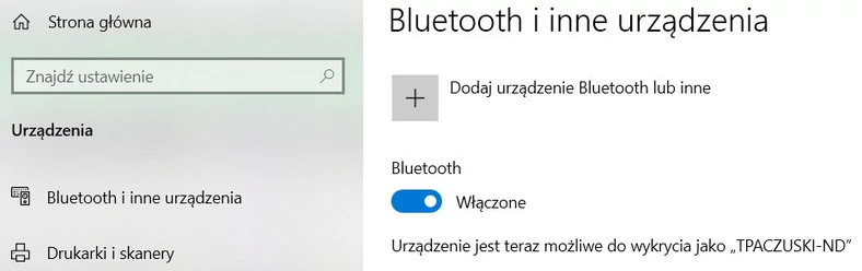 Najpierw należy sparować komputer i smartfon