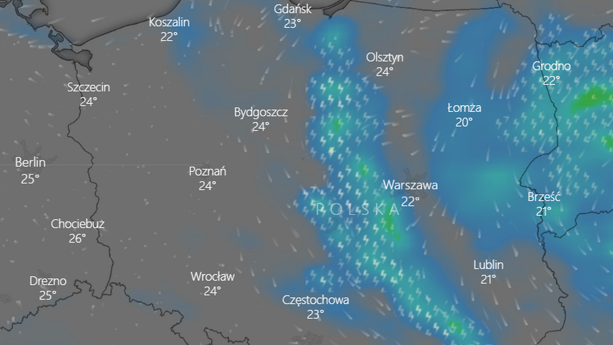 Pogoda na niedzielę. Wciąż będzie deszczowo, lokalnie spadnie grad