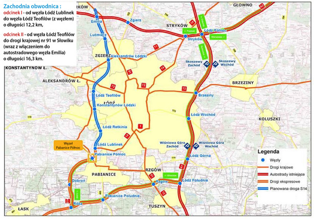 Zachodnia obwodnica Łodzi - S14