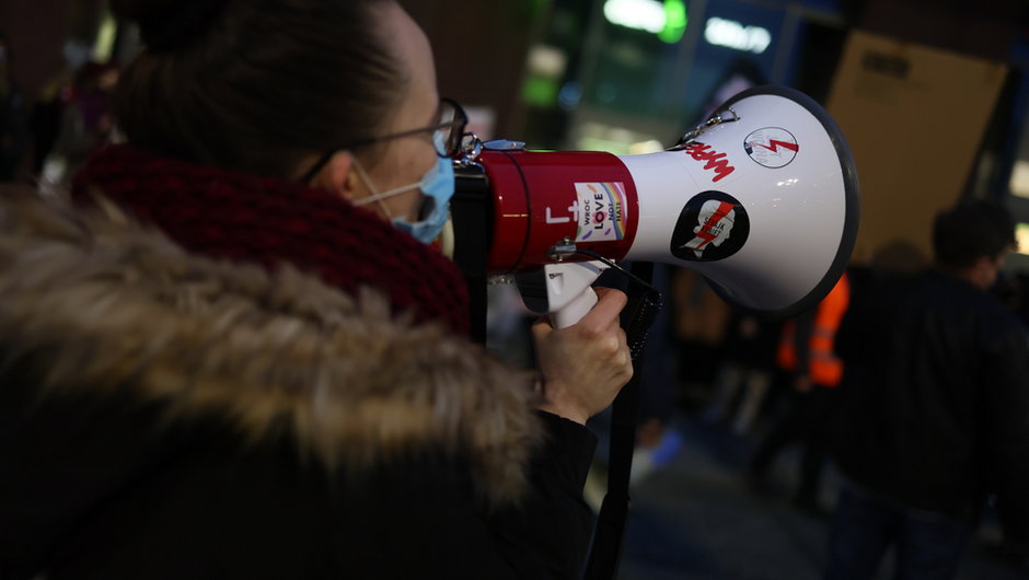 Demonstracja Strajku Kobiet we Wrocławiu