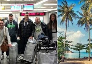 Slika sa aerodroma i idila na Tajlandu