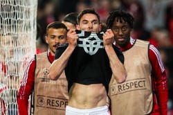 Wymowny gest ukraińskiego piłkarza po golu w Lidze Mistrzów