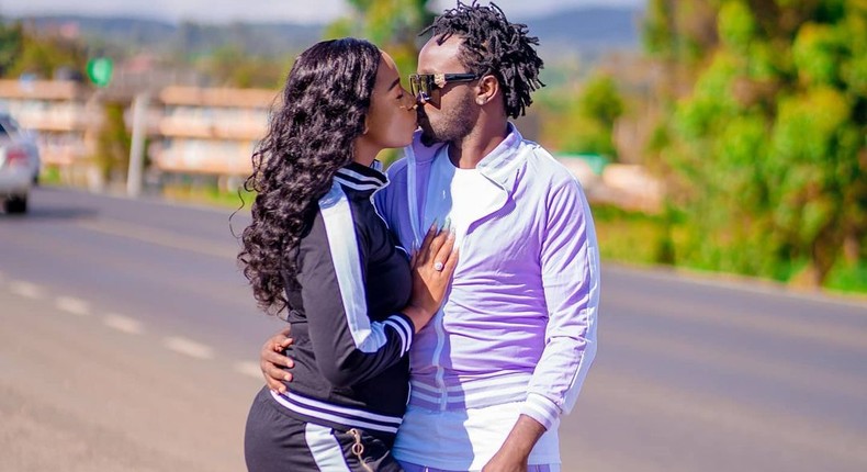 Bahati and his wife Diana Marua