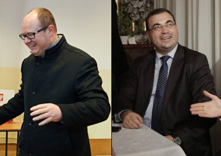 Wybory samorządowe 2014 w Gdańsku - Paweł Adamowicz i Andrzej Jaworski