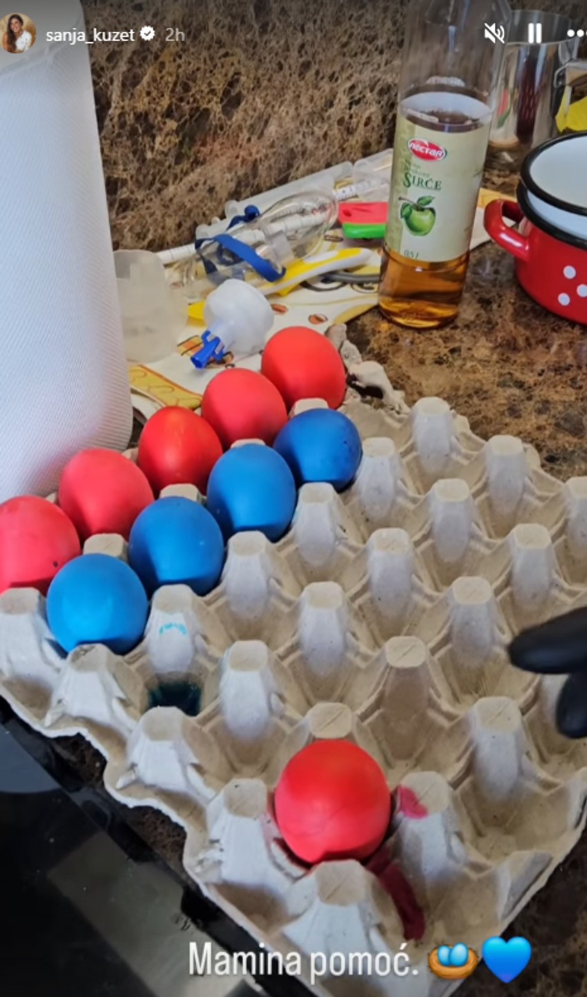Sanja Kužet pokazala jaja za Uskrs