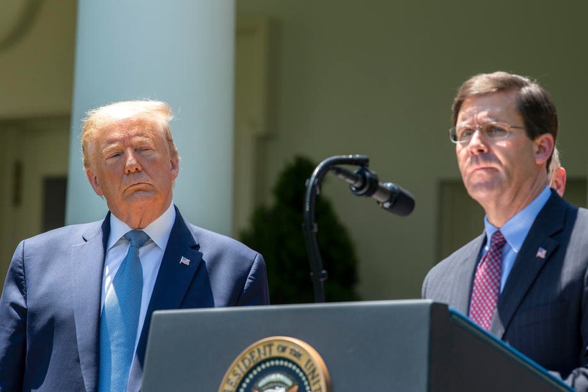 Donald Tramp i Mark Esper