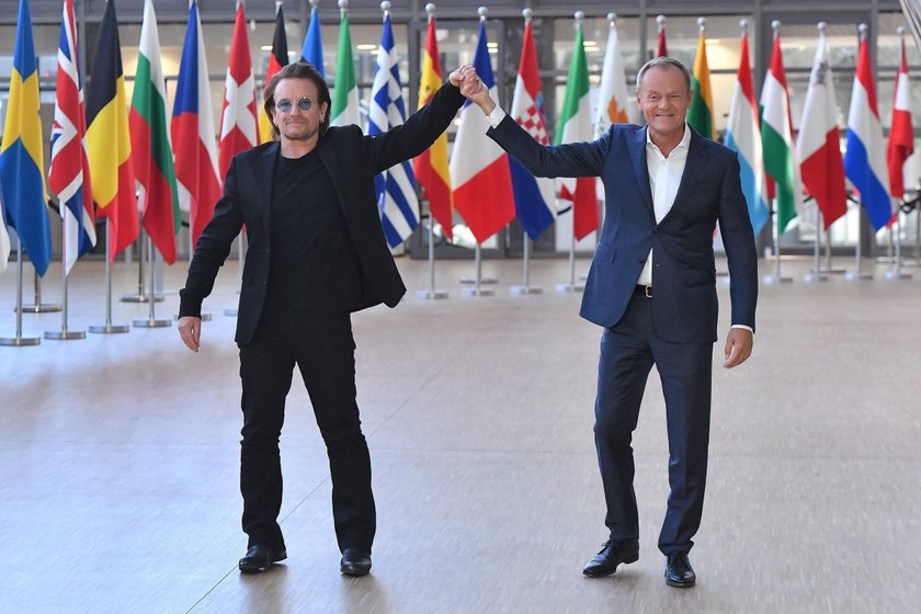 Bono i Donald Tusk